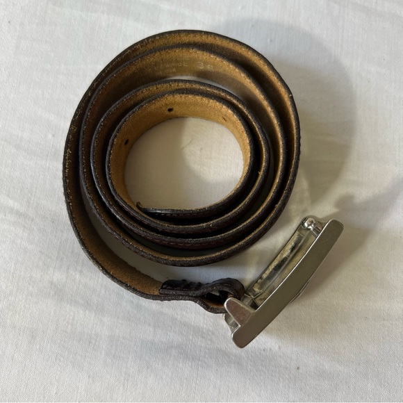 Harley Davidson Brown leather belt size 36 #98475-95V On Split Cowhide USA - Picture 2 of 9